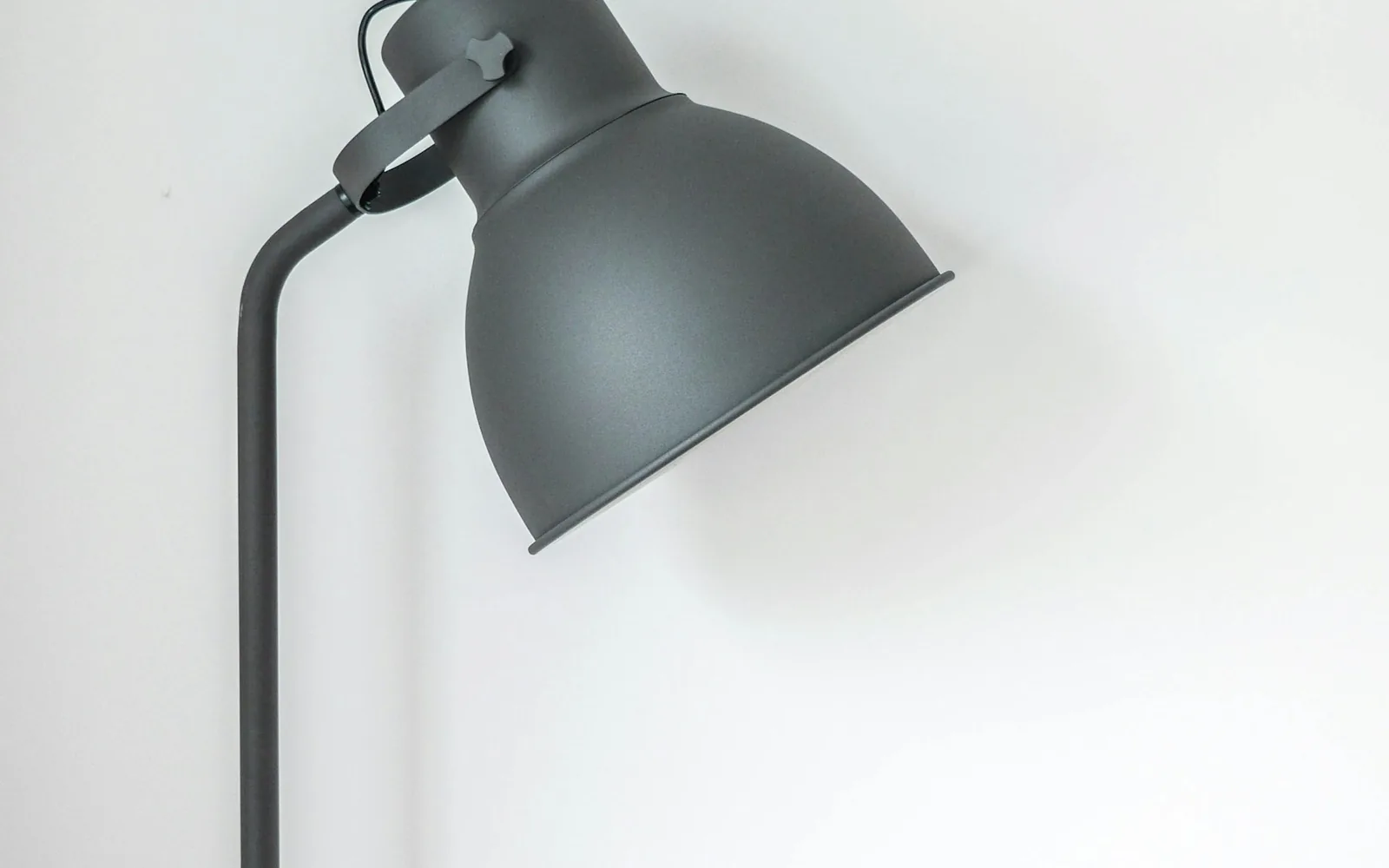 A warm lamp in a calm evening room